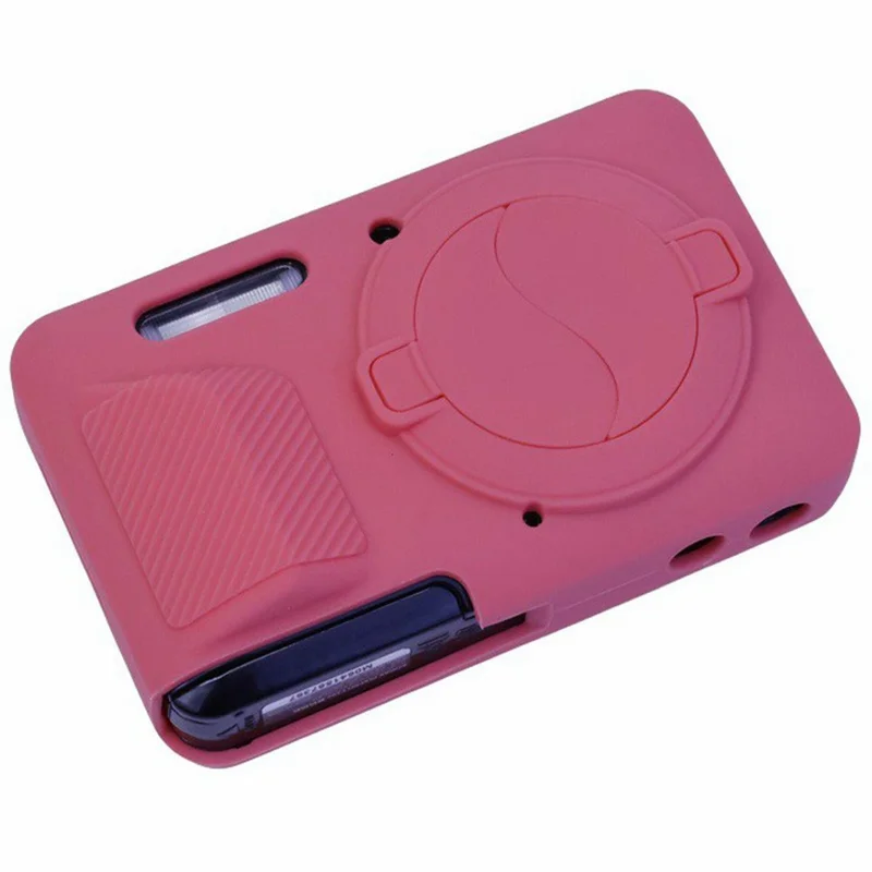 For Kodak Pixpro FZ55 Camera Silicone Case Shockproof Dustproof Cover with Lens Cap - Red