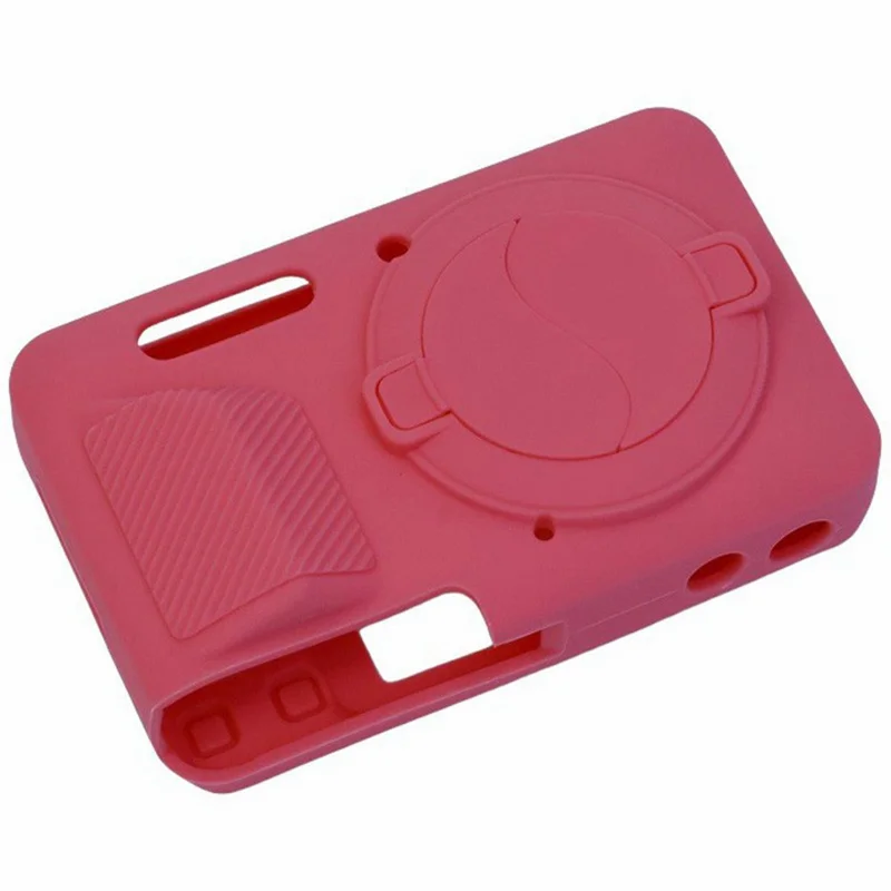 For Kodak Pixpro FZ55 Camera Silicone Case Shockproof Dustproof Cover with Lens Cap - Red