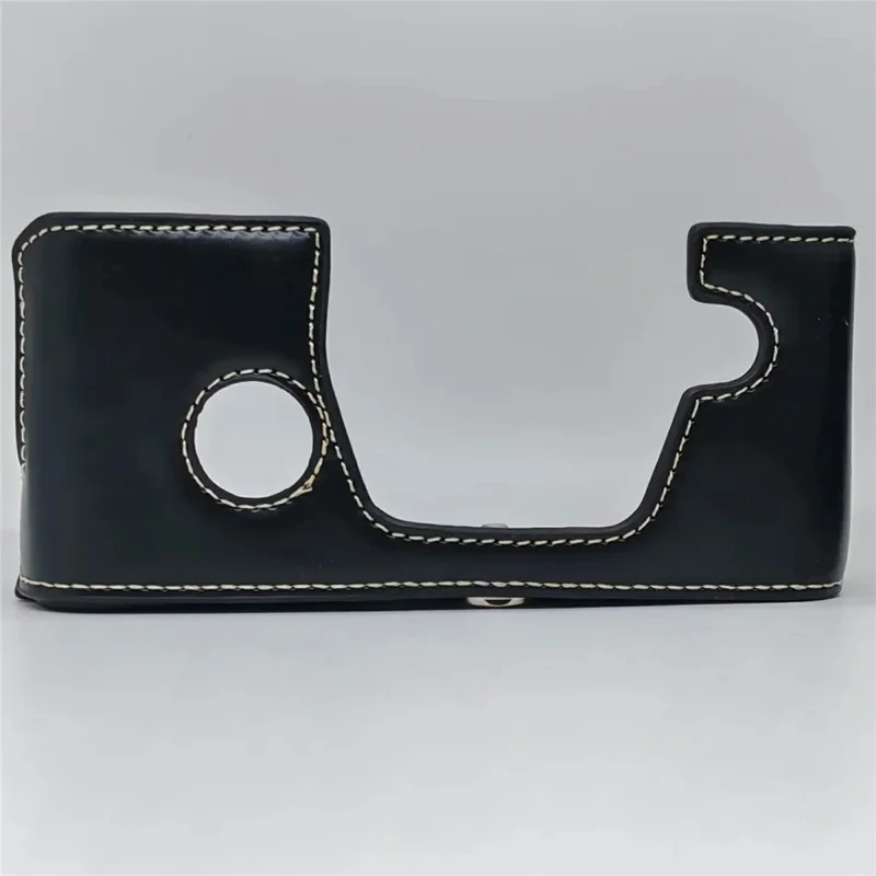 Fodero per Fotocamera Inferiore con Tracolla per Olympus OM-3 in Pelle Apertura Rimovibile Batteria Compatibile Custodia Protettiva - Nero