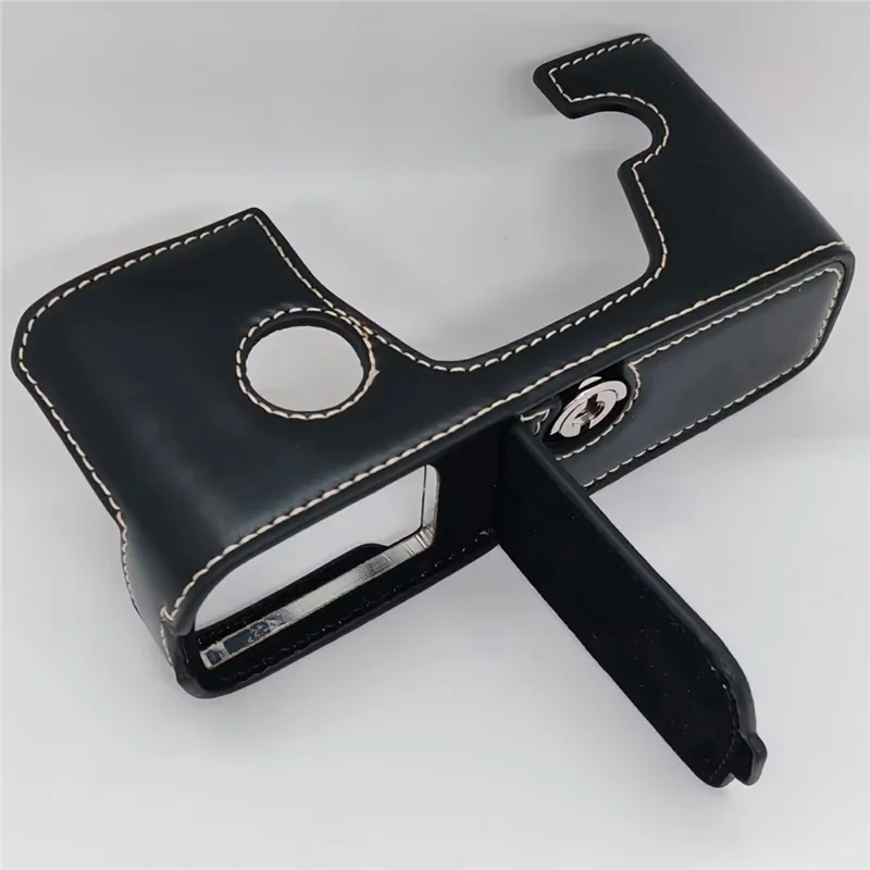 Fodero per Fotocamera Inferiore con Tracolla per Olympus OM-3 in Pelle Apertura Rimovibile Batteria Compatibile Custodia Protettiva - Nero
