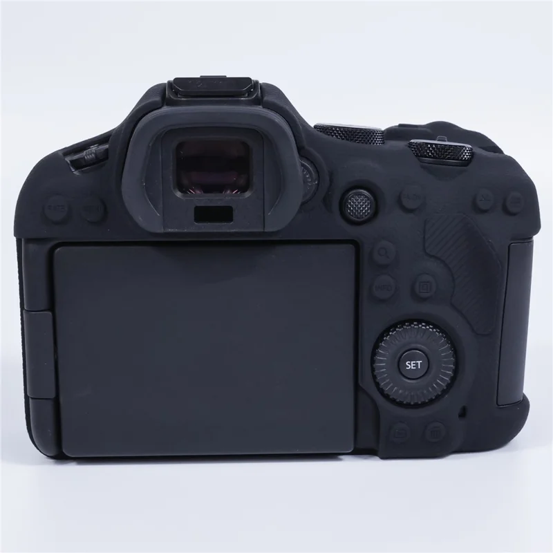 For Canon EOS R6 Mark III Shockproof Silicone Case Anti-slip Grip Camera Protective Cover - Black