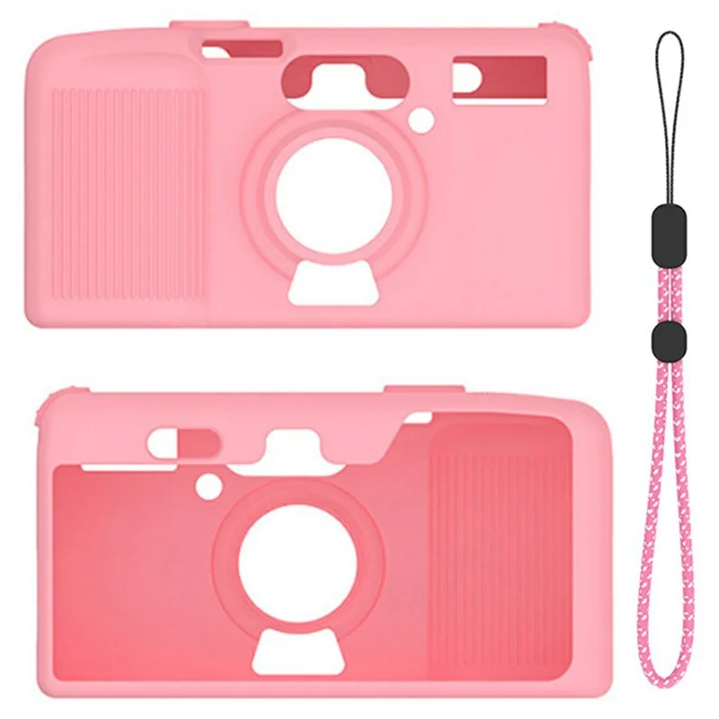 Capa de Silicone para Kodak Snapic A1, Capa Protetora Anti-derrapante e à Prova de Choque com Alça de Pulso - Branco