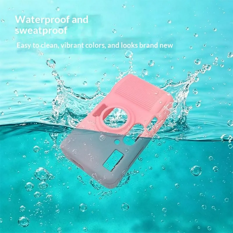 Capa de Silicone para Kodak Snapic A1, Capa Protetora Anti-derrapante e à Prova de Choque com Alça de Pulso - Branco