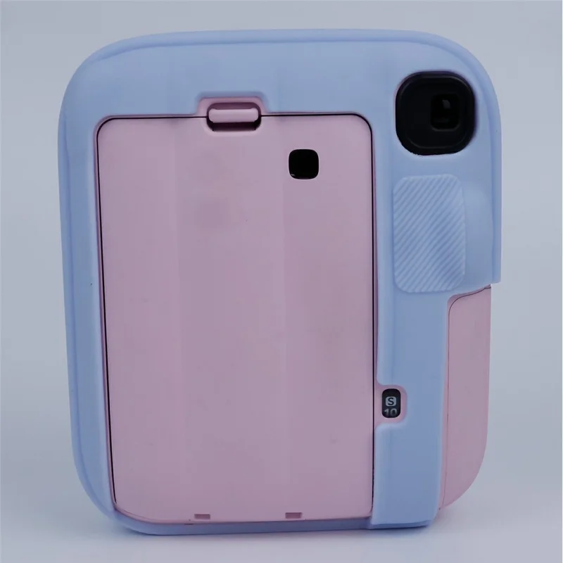 For Fujifilm Instax Mini 13 Soft Silicone Case Shockproof Protective Camera Cover with Anti-Slip Grip - Blue