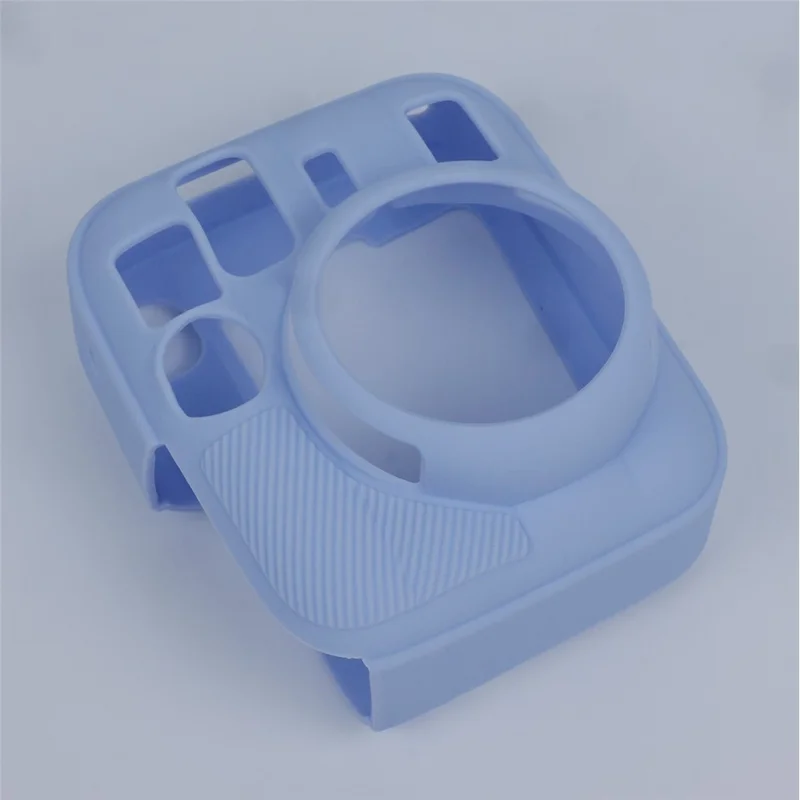 For Fujifilm Instax Mini 13 Soft Silicone Case Shockproof Protective Camera Cover with Anti-Slip Grip - Blue