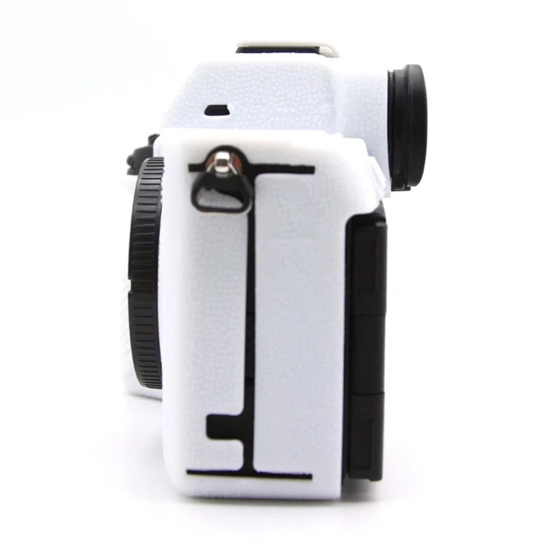 For Sony Alpha 7R VI Textured Camera Case Anti-Scratch Silicone Protective Cover - White
