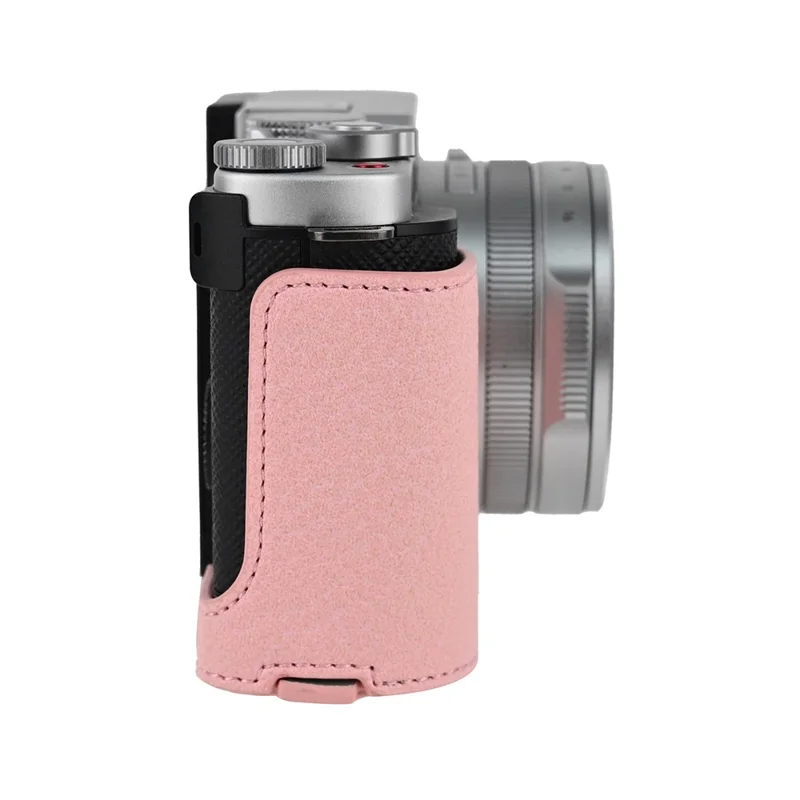 Voor Panasonic Lumix L10 Camerafoederaal Litchi PU Leer Beschermhoes met Toegang tot Batterij - Roze