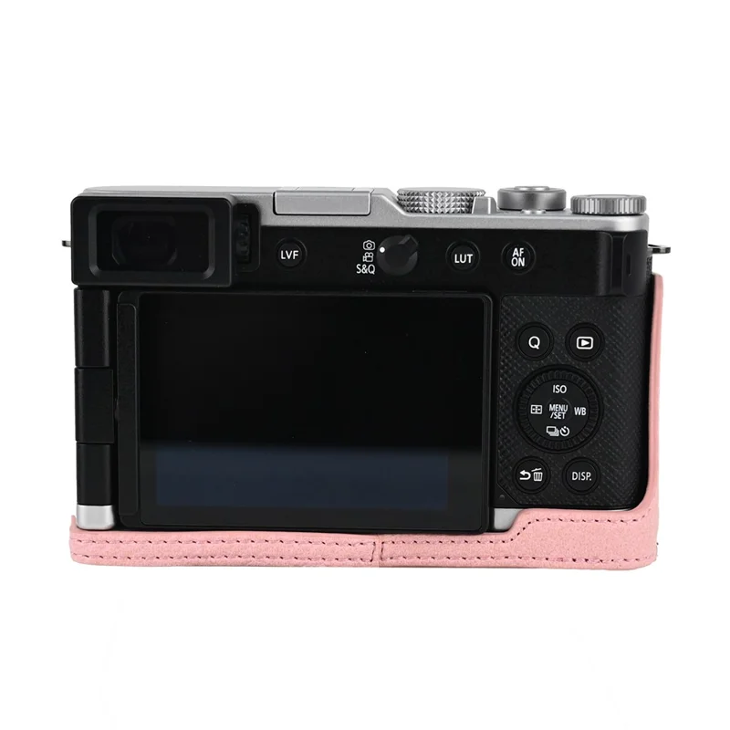 Voor Panasonic Lumix L10 Camerafoederaal Litchi PU Leer Beschermhoes met Toegang tot Batterij - Roze