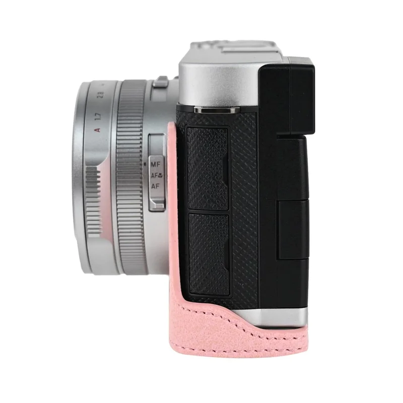Voor Panasonic Lumix L10 Camerafoederaal Litchi PU Leer Beschermhoes met Toegang tot Batterij - Roze