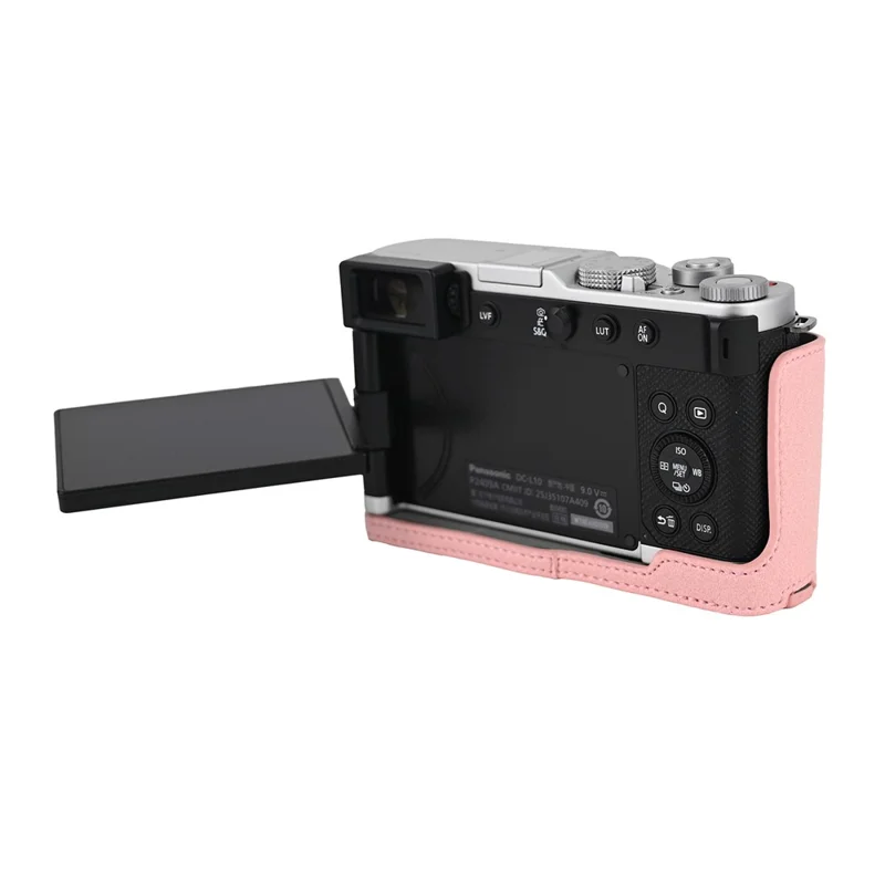 Voor Panasonic Lumix L10 Camerafoederaal Litchi PU Leer Beschermhoes met Toegang tot Batterij - Roze