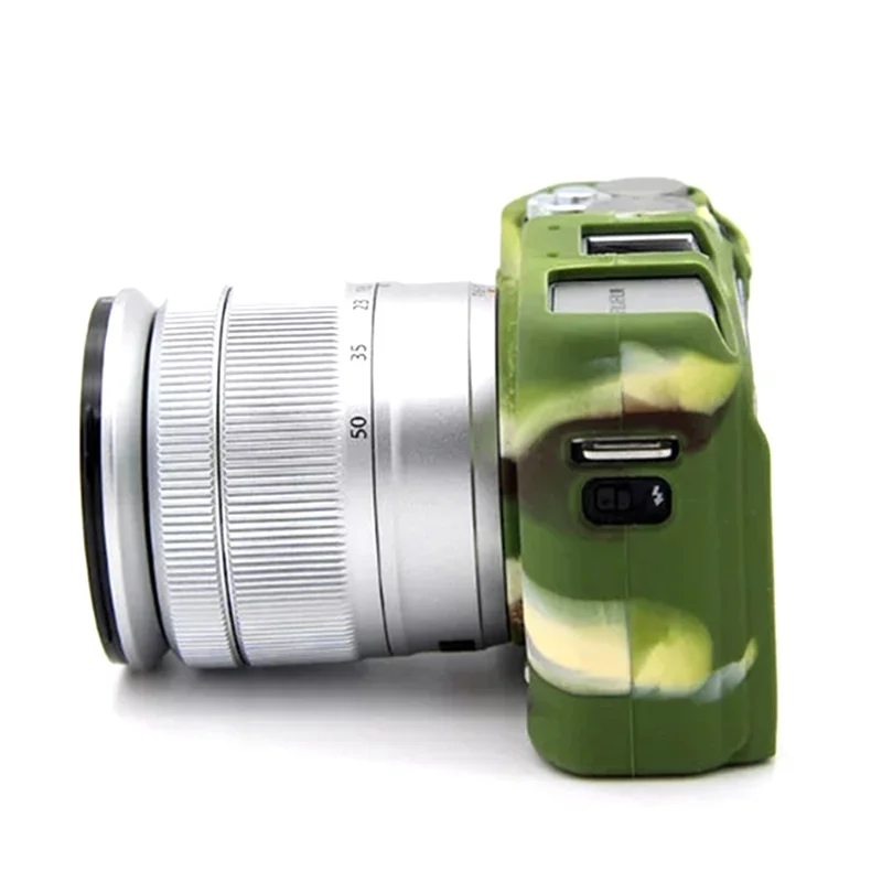 For Fujifilm XA3 / XA10 / XA5 / XA20 Soft Silicone Camera Case Protector Anti-scratch Camera Body Cover - Camouflage