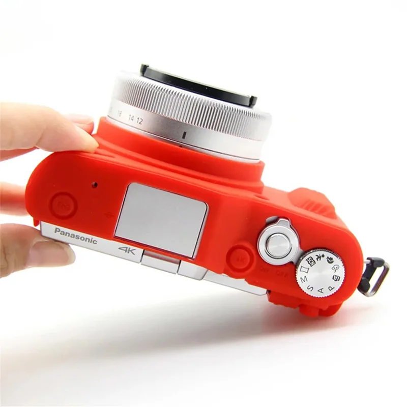 Per Panasonic GF9 / GF10 Digital Camera Flessibile Custodia Protettiva in Silicone Antigraffio Antiurto Copertura - Rosso