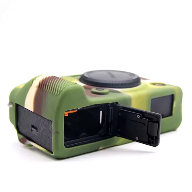 Pour Fujifilm X-T4 Silicone Anti-drop Case de Protection de la Caméra Numérique Anti-rayon - Camouflage