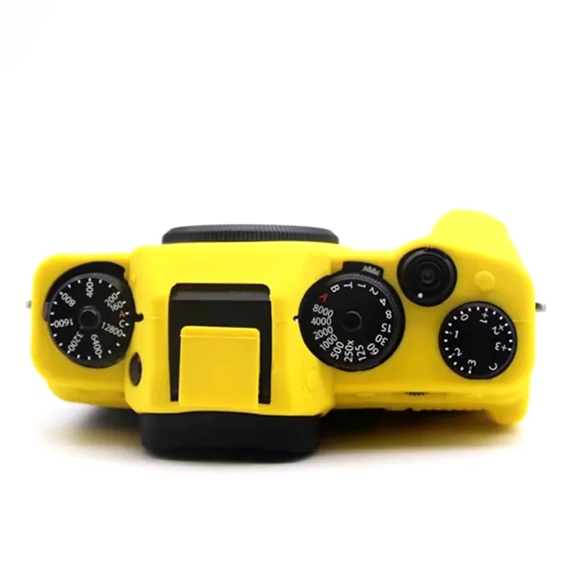 For Fujifilm X-T4, blød silikone anti-drop kabinet, anti-skrab dæksel til digitalt kamera - Gul