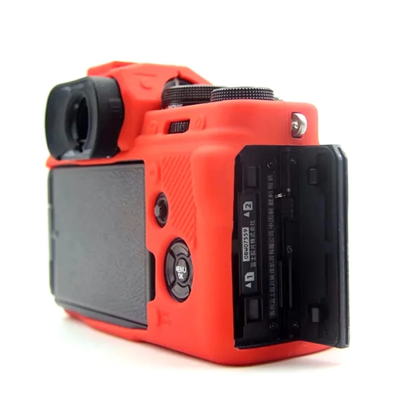 For Fujifilm X-T4 Soft Silicone Anti-drop Case Anti-scratch Digital Camera Protective Cover - Red