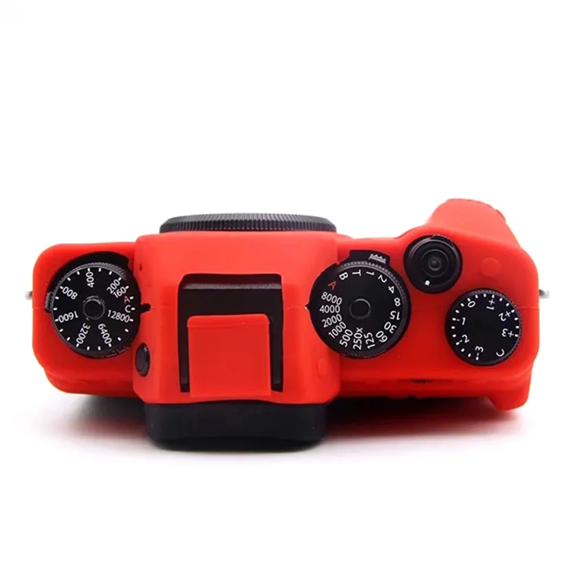 For Fujifilm X-T4 Soft Silicone Anti-drop Case Anti-scratch Digital Camera Protective Cover - Red