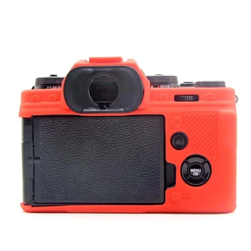 For Fujifilm X-T4 Soft Silicone Anti-drop Case Anti-scratch Digital Camera Protective Cover - Red