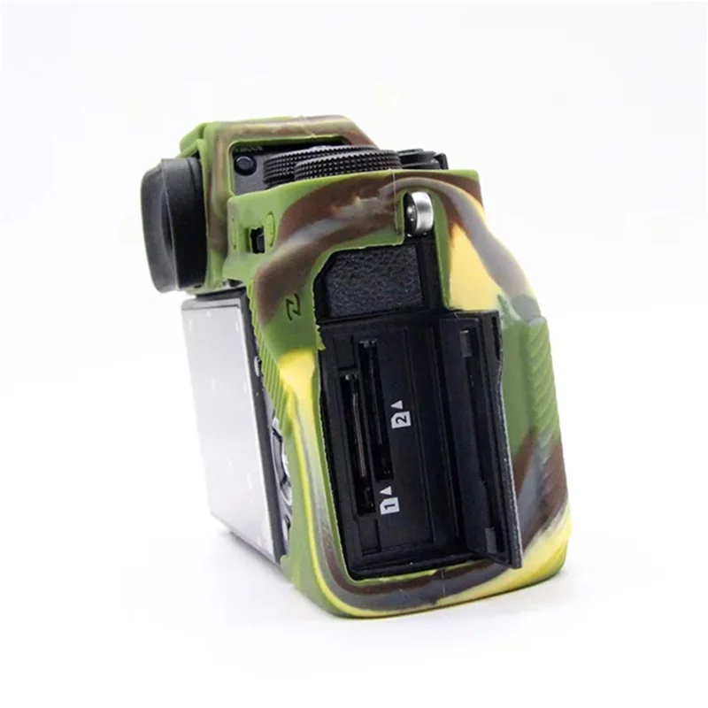 For Fujifilm X-T3 Soft Silicone Protective Case Anti-scratch Digital Camera Body Cover - Camouflage
