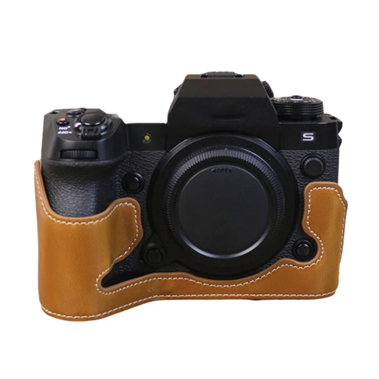 Для Fujifilm X-h2s PU - Коричневый