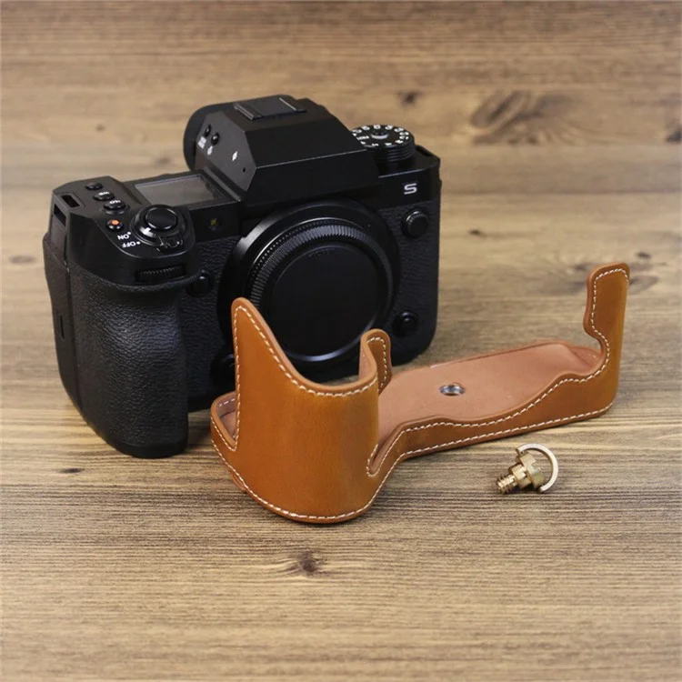 Для Fujifilm X-h2s PU - Коричневый