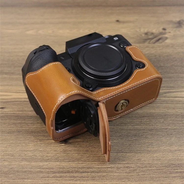 Для Fujifilm X-h2s PU - Коричневый