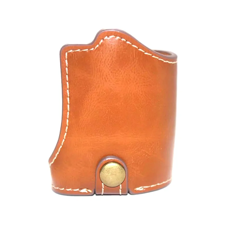 Für Sony ZV-E10 Kamera Bodenetui Anti-Kratzer PU-Leder Halbschutzhülle mit Batteriefachdesign - Braun