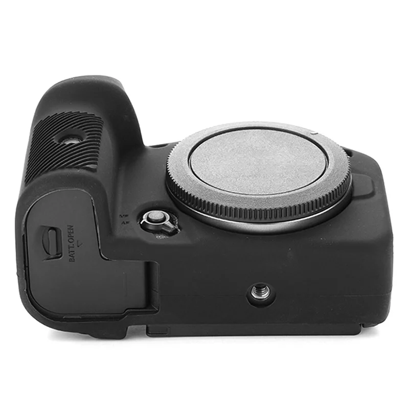 Flexible Silicone Protective Case for Canon EOS R7 Camera, Anti-scratch Anti-drop Cover - Black