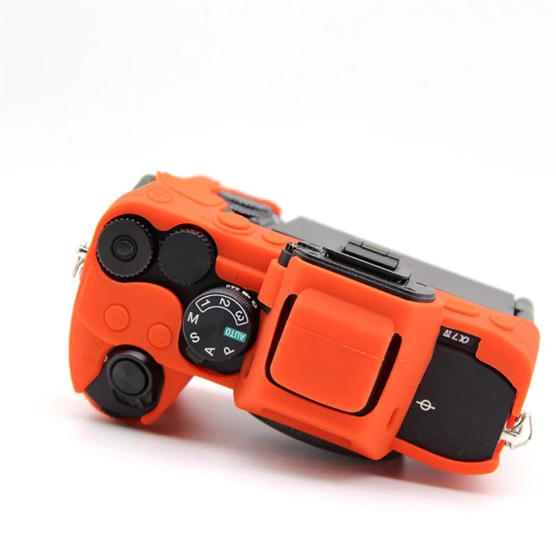 Silicone Case for Sony A7IV / A74 / A7M4 / A7M5 Digital Camera, Dust-proof Anti-scratch Protective Camera Cover - Orange