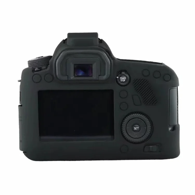 Силиконовый чехол для цифровой камеры Canon EOS 6D, защитная крышка с противоскользящей текстурой, черного цвета