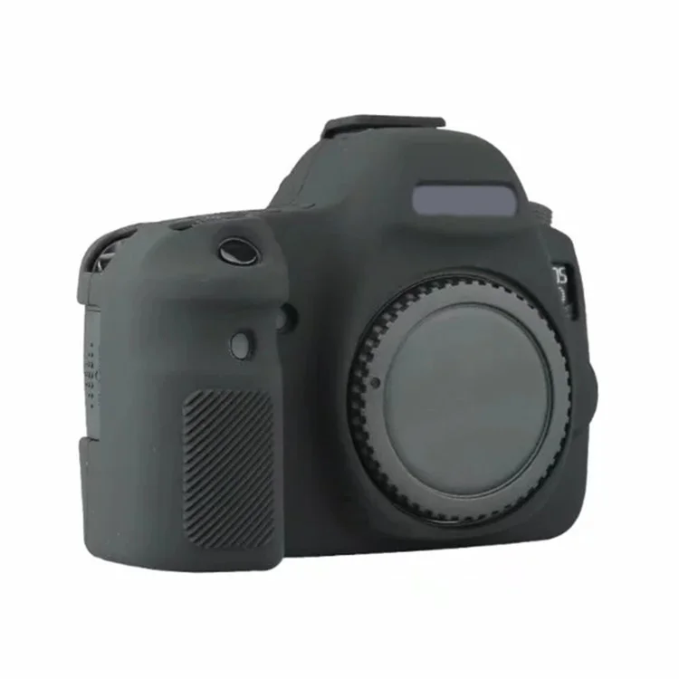Силиконовый чехол для цифровой камеры Canon EOS 6D, защитная крышка с противоскользящей текстурой, черного цвета