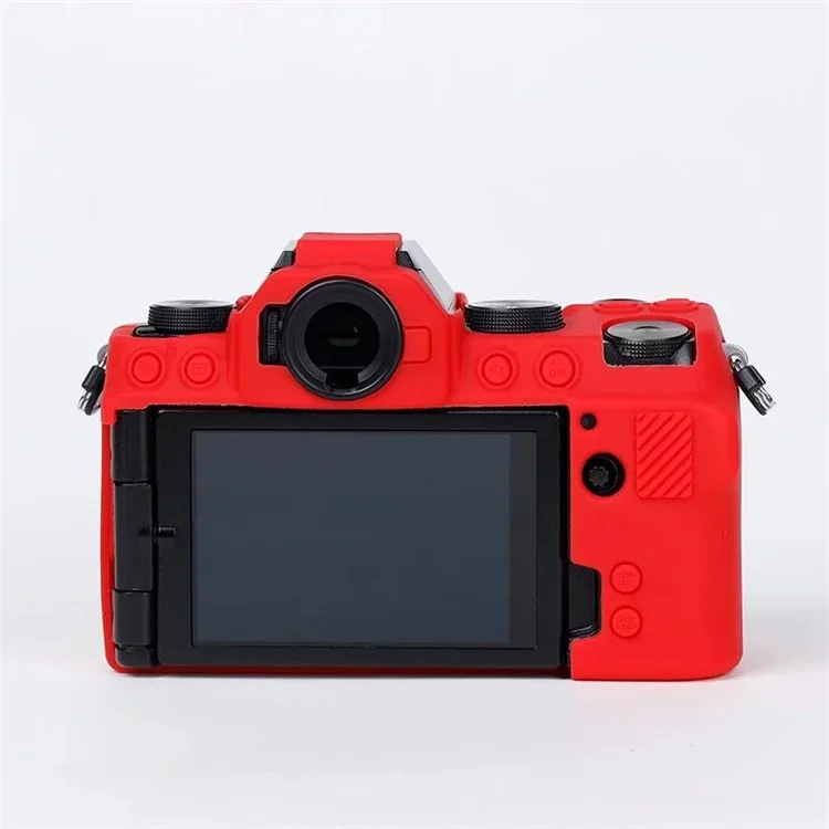Silicone Skin Case for Fujifilm X-S10 Camera, Anti-drop Digital Camera Body Cover Protector - Red