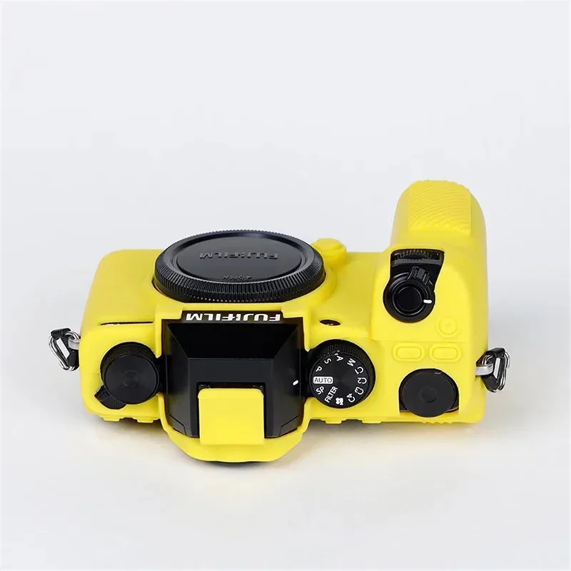 Silicone Skin Case for Fujifilm X-S10 Camera, Anti-drop Digital Camera Body Cover Protector - Yellow