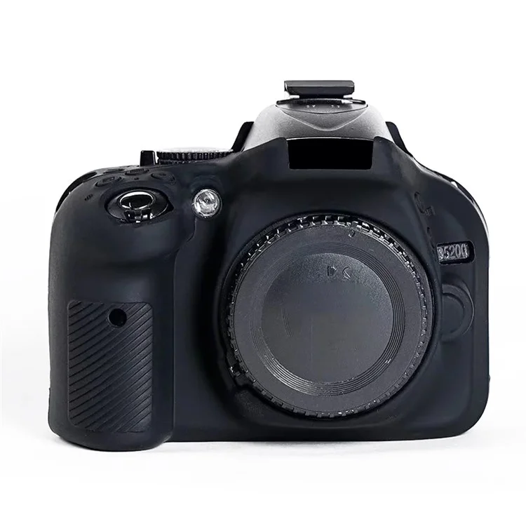 For Nikon D5200 / D5100 Silicone Skin Case Camera DSLR Bag Anti-scratch Protective Cover - Black