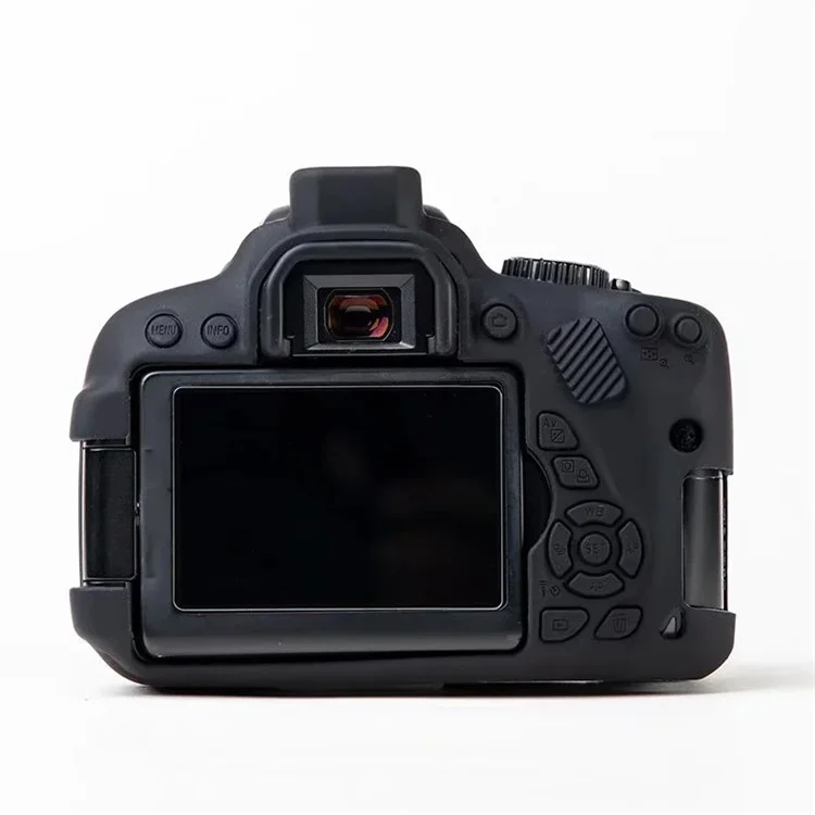 Pour Canon EOS 700D / 650D / 600D Soft Silicone Skin Case Protective Cover Anti-scratch Camera Bag - Noir