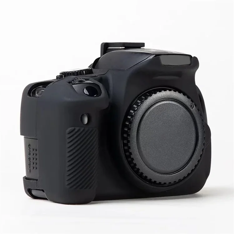 Pour Canon EOS 700D / 650D / 600D Soft Silicone Skin Case Protective Cover Anti-scratch Camera Bag - Noir