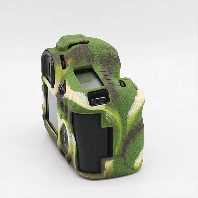 For Canon EOS 5D Mark III / 5D3 / 5DS / 5DS R Camera Soft Silicone Skin Case Drop-proof DSLR Protective Cover - Camouflage