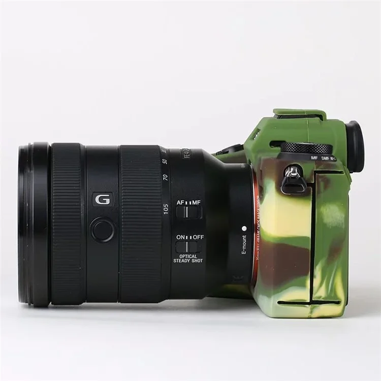 Soft Silicone Case for Sony A9 II / ILCE-9M2 / Alpha 9 II Camera, Anti-drop Protective Cover - Camouflage