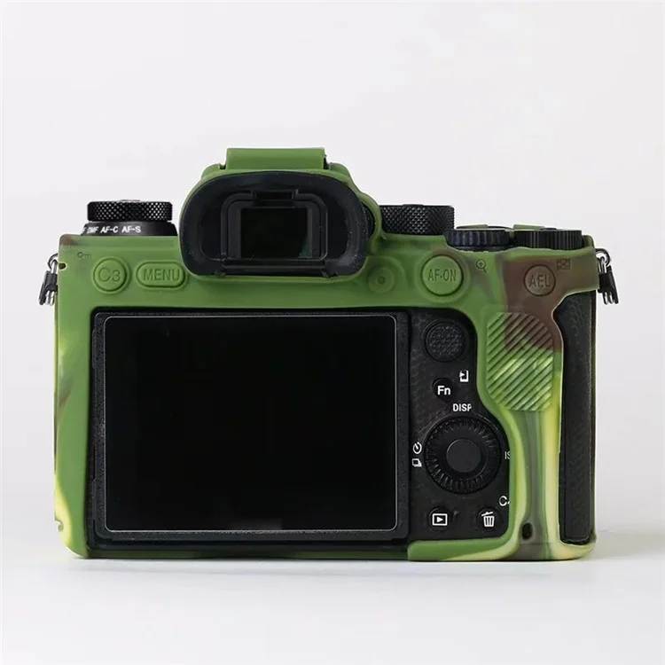 Soft Silicone Case for Sony A9 II / ILCE-9M2 / Alpha 9 II Camera, Anti-drop Protective Cover - Camouflage