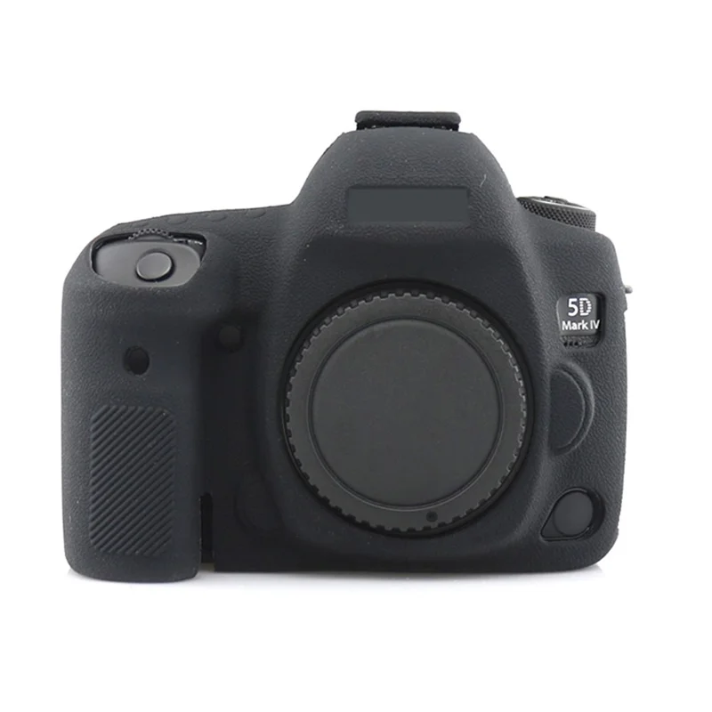 For Canon EOS 5D Mark IV / 5D4 Camera Anti-fall Silicone Skin Case DSLR Protective Cover - Black