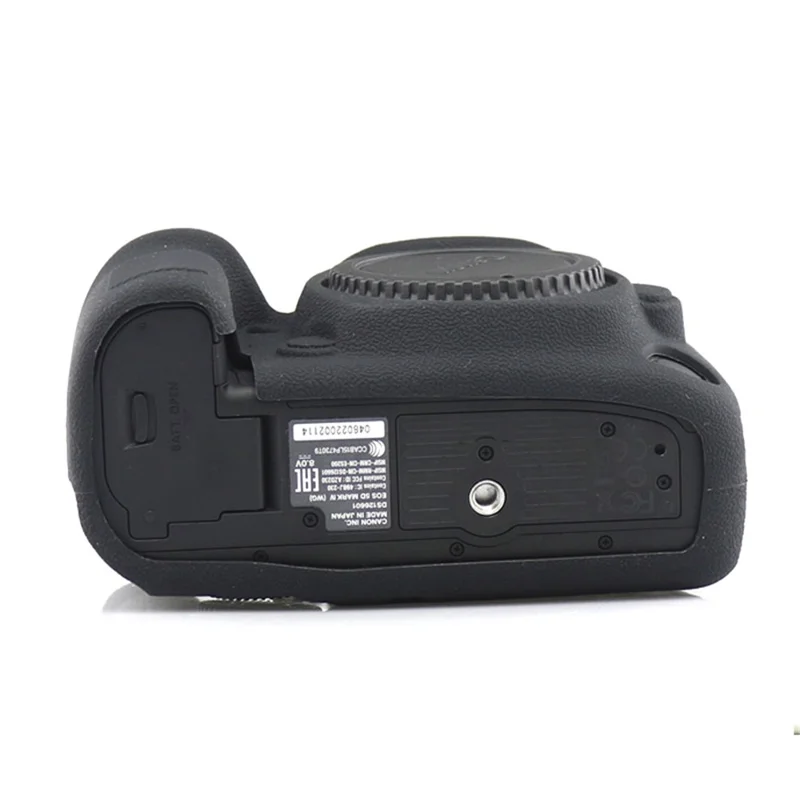 For Canon EOS 5D Mark IV / 5D4 Camera Anti-fall Silicone Skin Case DSLR Protective Cover - Black