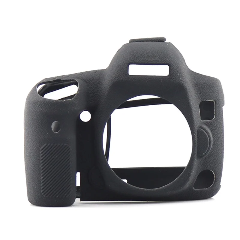 For Canon EOS 5D Mark IV / 5D4 Camera Anti-fall Silicone Skin Case DSLR Protective Cover - Black