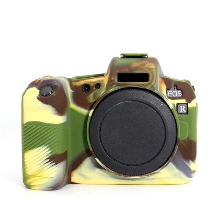 For Canon EOS R Camera Silicone Case Anti-scratch Camera Protective Sleeve Cover - Camouflage