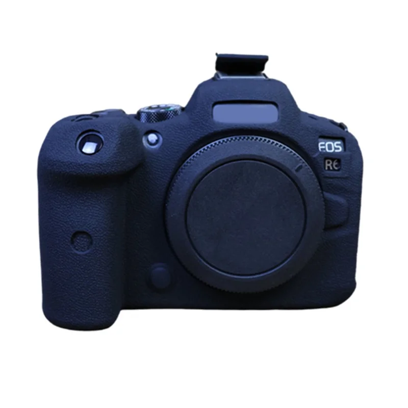For Canon EOS R6 Mark II Silicone Case Anti-scratch Digital Camera Protective Cover - Black