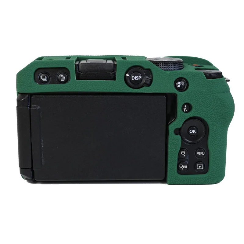 غطاء مضاد للسقوط للكاميرا Nikon Z 30، غطاء سيليكون مقاوم للانزلاق وواقٍ من الغبار - أخضر داكن