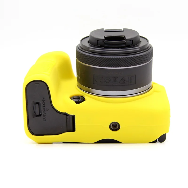 Flexible Silicone Case for Canon EOS R10 Camera Protector Anti-Scratch Anti-Drop Cover - Yellow