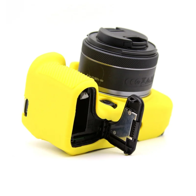 Flexible Silicone Case for Canon EOS R10 Camera Protector Anti-Scratch Anti-Drop Cover - Yellow