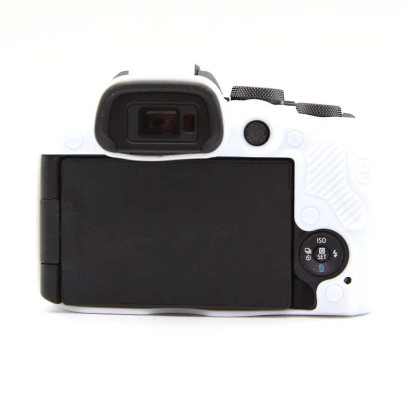 Flexibles Silikongehäuse für Canon EOS R10 Kamera Protektor Anti-Kratzer Anti-Sturz Cover - Weiß