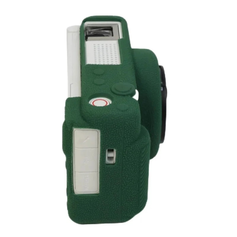 For Sony ZV-1F Camera Soft Silicone Case Protector Body Sleeve Drop Protection Cover - Blackish Green