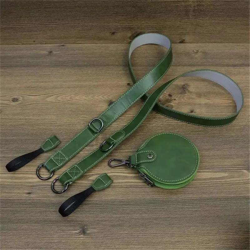 For Canon EOS R50 / R100 PU Leather Camera Case Battery Opening Design Camera Cover with Strap and Small Bag - Coffee