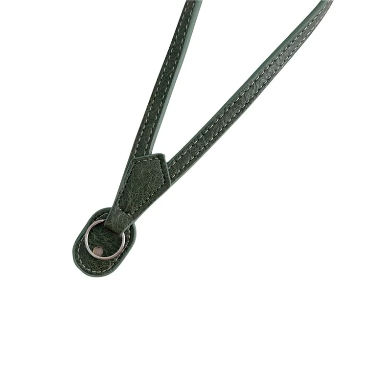 Per Canon Nikon Sony Fujifilm Panasonic SLR Camera PU Leather Hand Strap Buffalo Texture Wrist Rope - Nero